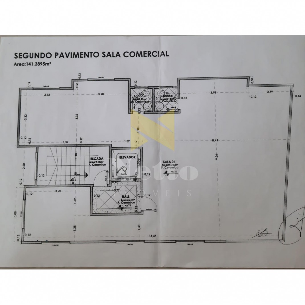Sala Aérea de frente para Avenida Nereu Ramos